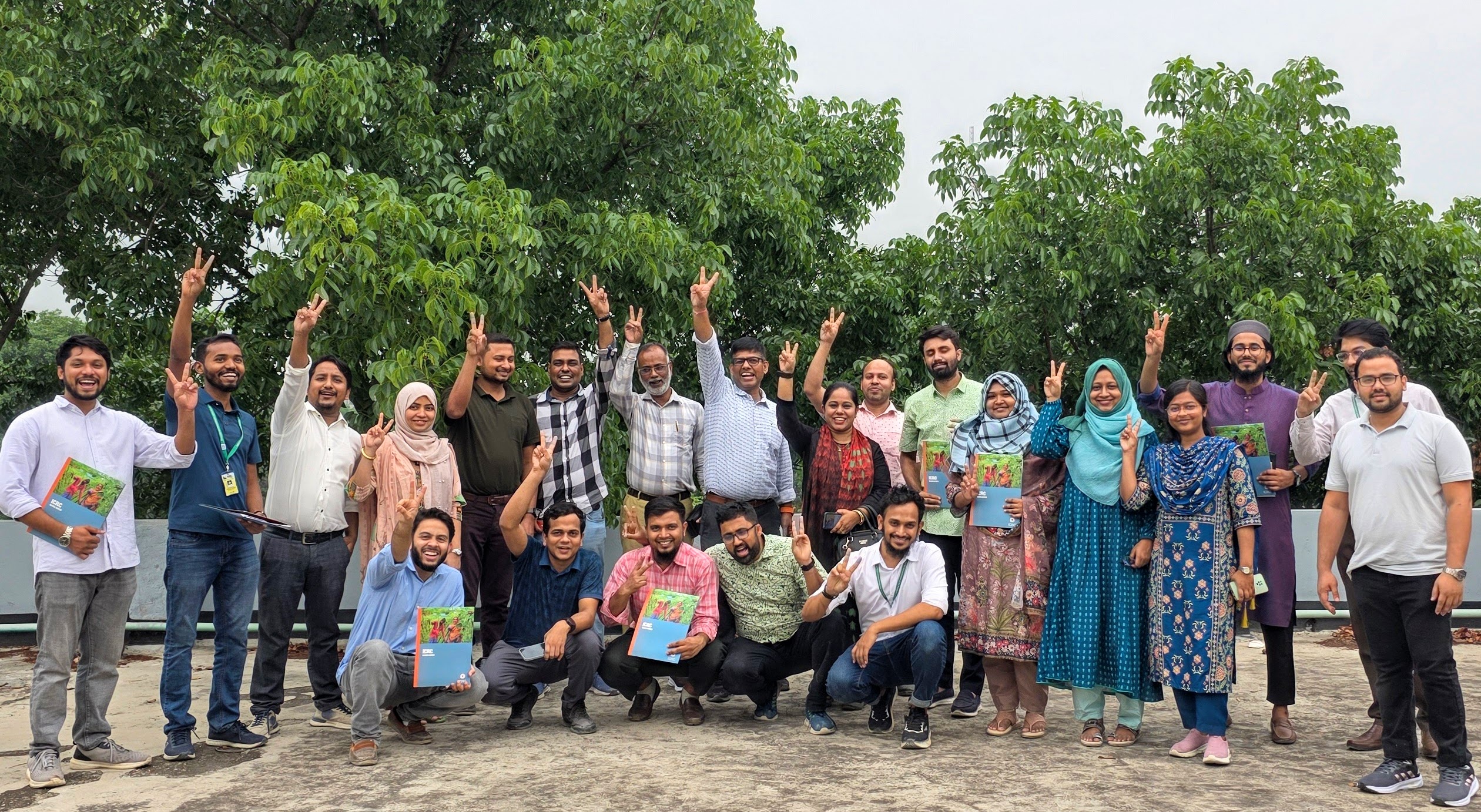 Subhash and participants cheering a successful “Diabetic Foot Care Training” at the Centre of Rehabilitation of the Paralysed (CRP) in Bangladesh. Subhash and participants cheering a successful “Diabetic Foot Care Training” at the Centre of Rehabilitation of the Paralysed (CRP) in Bangladesh.