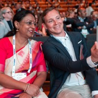 Ritu Gosh and Christoffer Lindhe at the Opening Ceremony of I.S.P.O. World Congress 2025. Ritu Gosh and Christoffer Lindhe at the Opening Ceremony of I.S.P.O. World Congress 2025.